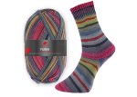 Furka Stretch-Sockenwolle von Golden Socks, Pro Lana,  Strumpfwolle grau pink